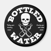 Bottled Water Refrigerator Magnet