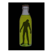 Bottled Zombie Postcard