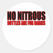 Bottles are for Babies Round Sticker