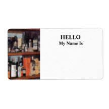 Bottles in General Store Shipping Labels