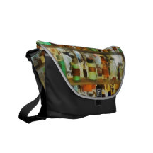 Bottles of Chemicals Green and Brown Courier Bags