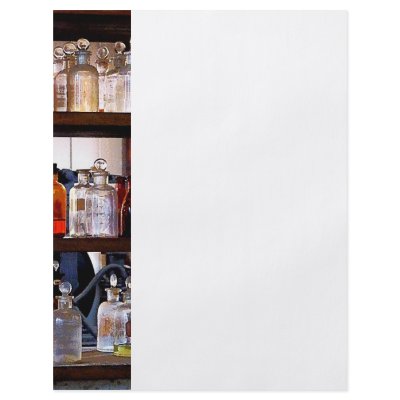 Bottles of Chemicals on Shelves Flyers by SusanSavad