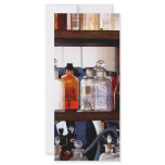 Bottles of Chemicals on Shelves Personalized Rack Card