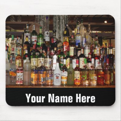Bottles of Liquor Mouse Mat by elysee29