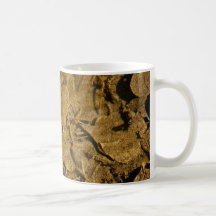 BOTTOM OF A RIVER WITH GOLD SPECKS MUG