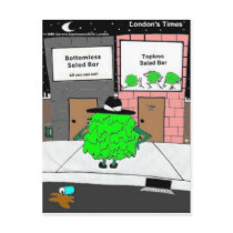 Bottomless Salad Funny Gifts & Collectibles Postcard
