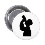 bottoms up - beer boozer button