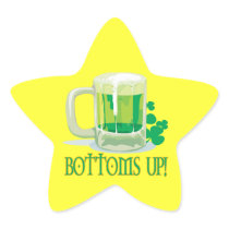 Bottoms Up Star Sticker