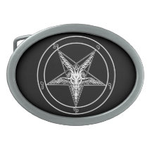 Boucle de Baphomet Boucle De Ceinture Ovale