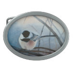 Boucle de ceinture couverte par noir de Chickadee