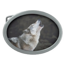 Boucle de ceinture de conception de loup