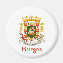 Bouclier de Burgos Porto Rico Magnets Pour Réfrigérateur