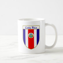 Bouclier de drapeau du Costa Rica Mugs