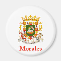 Bouclier de Moralès Porto Rico Magnets Pour Réfrigérateur