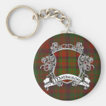 Bouclier de tartan de Matheson Porte-clé