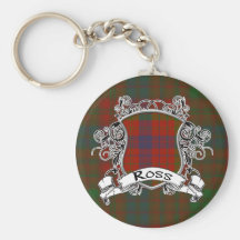 Bouclier de tartan de Ross Porte-clés