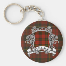 Bouclier de tartan de Wallace Porte-clef