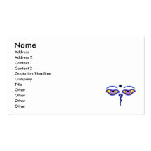 Bouddha bleu Eyes.png Modèles De Cartes De Visite