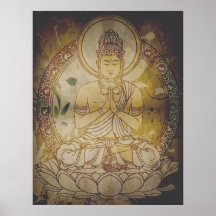 Bouddha grunge vintage affiches
