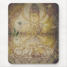 Bouddha grunge vintage tapis de souris
