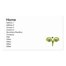 Bouddha olive Eyes.png Cartes De Visite Professionnelles