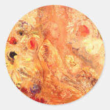 Bouddha par le peintre symboliste Odilon Redon Autocollant