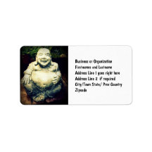 Bouddha riant étiquettes d’adresse