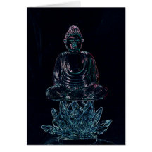 Bouddha rougeoyant cartes