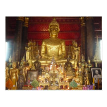 Bouddha s'asseyant carte postale