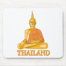 Bouddha thaïlandais tapis de souris