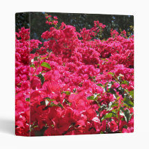 Bougainvillea Field Vinyl Binder