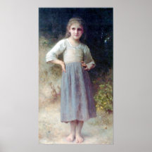 Bouguereau - Jeune Fille dans les Bois Poster
