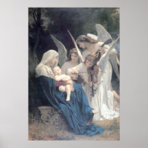 Bouguereau - La Vierge Anges aux. Poster