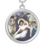 Bouguereau - La Vierge, L'Enfant Jésus et Saint Je Custom Necklace