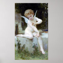 Bouguereau - L'Amour au Papillon Posters
