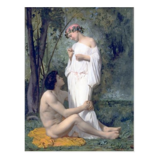 Bouguereau -L'Idylle Postcard