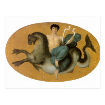 Bouguereau - l'ONU Cheval Marin de sur d'Arion Carte Postale