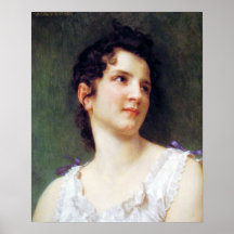 Bouguereau - Portrait d'une Jeune Fille Poster