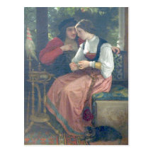 Bouguereau - Seduction Post Card