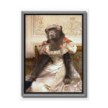 Bouguereau's Chimp in Gown Post Card