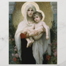 Bouguereau's The Madonna of the Roses (1903) Personalized Flyer