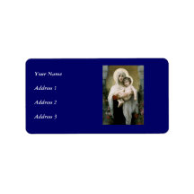 Bouguereau's The Madonna of the Roses (1903) Personalized Address Label