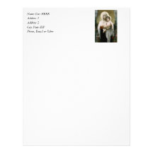 Bouguereau's The Madonna of the Roses (1903) Customized Letterhead