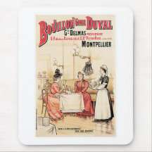 Bouillon Vintage Food Ad Art Mousepad