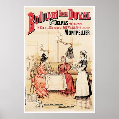 Bouillon Vintage Food Ad Art Poster by redwingshoppe