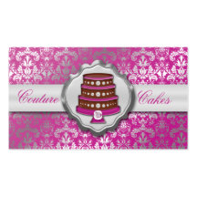 Boulangerie étincelante de gâteau de damassé de co modèles de cartes de visite