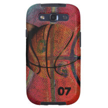 boule de basket-ball - cas grunge urbain de téléph