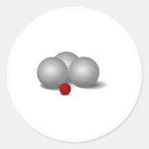 Boule de Bocce Autocollants Ronds
