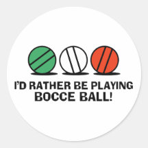 Boule de Bocce drôle Autocollants