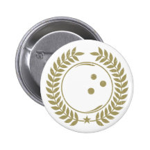 Boule de bowling vintage pin's avec agrafe